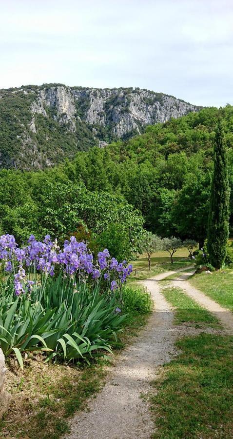 Gite En Cevennes Du Sud, Bergerie Restauree Au Rez De Jardin D'Une Bastide Avec Piscine, Vue Exceptionnelle, Authenticite Et Confort Saint-Laurent-le-Minier Bagian luar foto