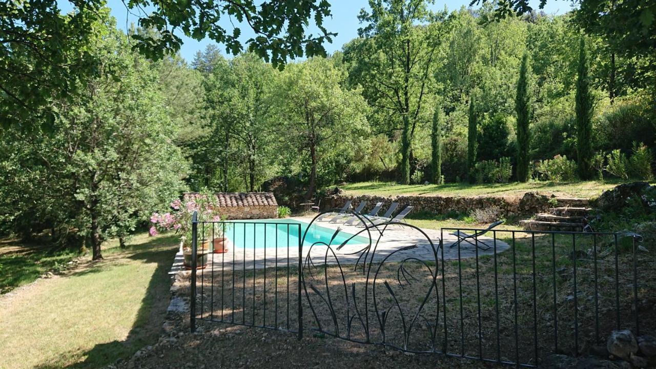 Gite En Cevennes Du Sud, Bergerie Restauree Au Rez De Jardin D'Une Bastide Avec Piscine, Vue Exceptionnelle, Authenticite Et Confort Saint-Laurent-le-Minier Bagian luar foto