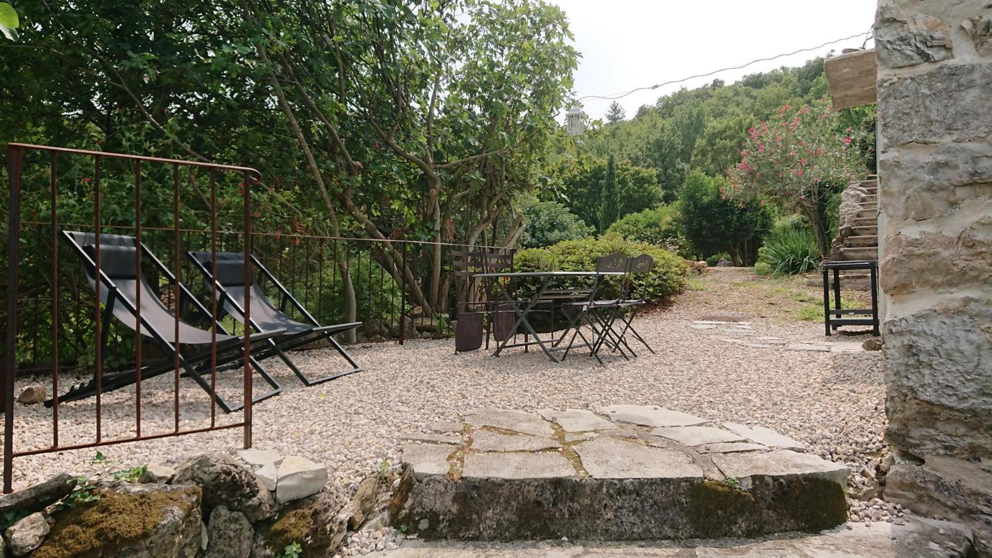 Gite En Cevennes Du Sud, Bergerie Restauree Au Rez De Jardin D'Une Bastide Avec Piscine, Vue Exceptionnelle, Authenticite Et Confort Saint-Laurent-le-Minier Bagian luar foto